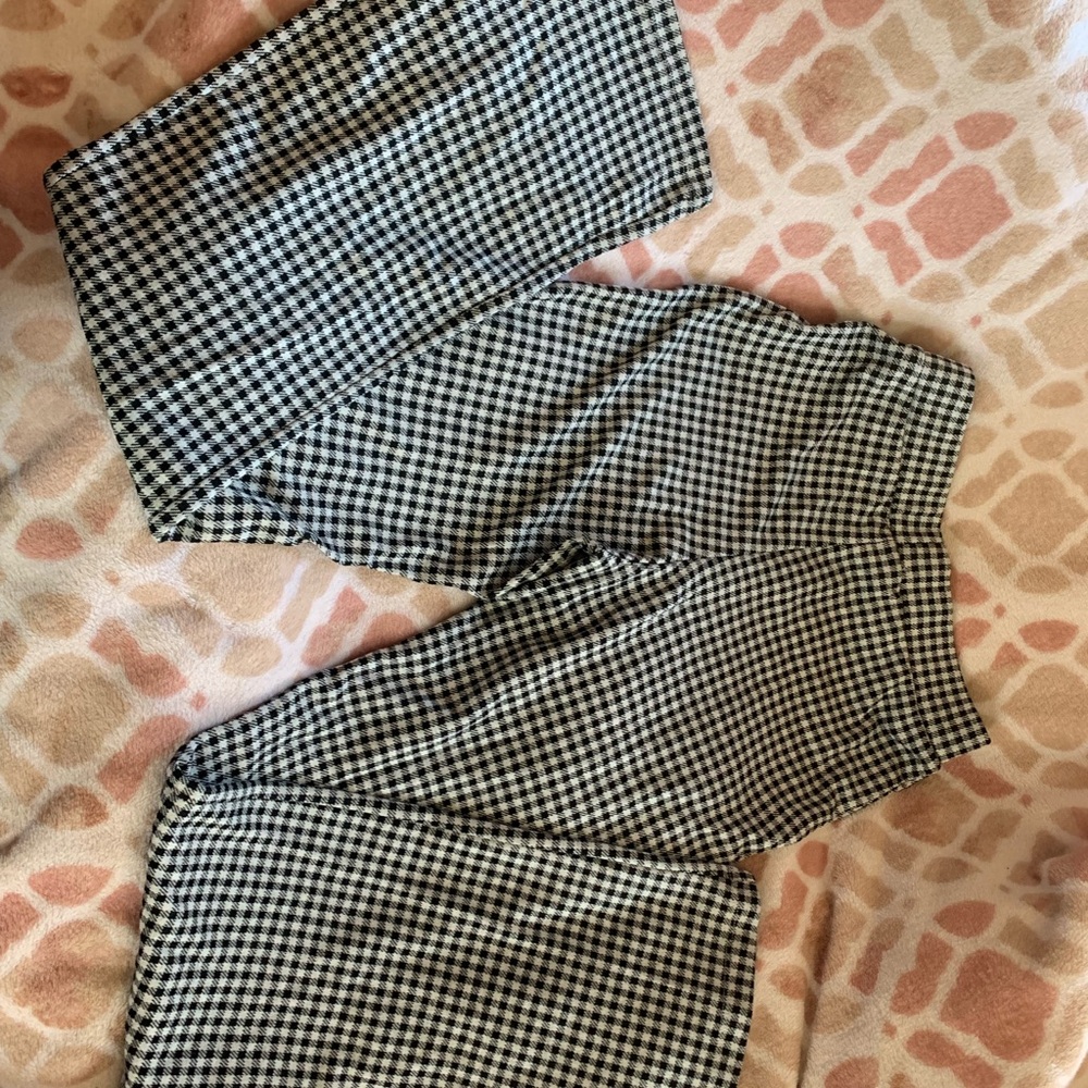 Black and White Checkered Pants